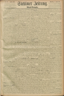 Stettiner Zeitung. 1889, Nr. 291 (8 August) - Abend-Ausgabe
