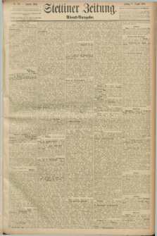 Stettiner Zeitung. 1889, Nr. 292 (9 August) - Abend-Ausgabe