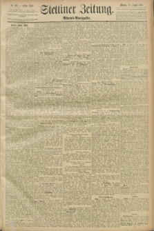 Stettiner Zeitung. 1889, Nr. 295 (12 August) - Abend-Ausgabe