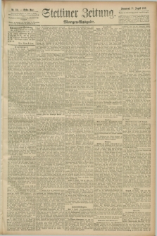 Stettiner Zeitung. 1889, Nr. 314 (31 August) - Morgen-Ausgabe