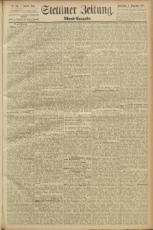 Stettiner Zeitung. 1889, Nr. 319 (5 September) - Abend-Ausgabe