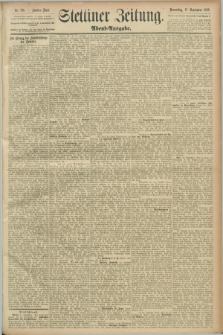 Stettiner Zeitung. 1889, Nr. 326 (12 September) - Abend-Ausgabe