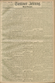 Stettiner Zeitung. 1889, Nr. 335 (21 September) - Abend-Ausgabe