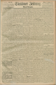 Stettiner Zeitung. 1889, Nr. 337 (23 September) - Abend-Ausgabe