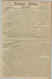 Stettiner Zeitung. 1889, Nr. 338 (24 September) - Abend-Ausgabe