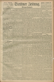 Stettiner Zeitung. 1889, Nr. 342 (28 September) - Morgen-Ausgabe