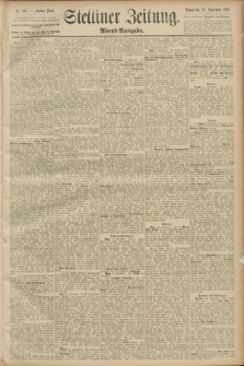 Stettiner Zeitung. 1889, Nr. 342 (28 September) - Abend-Ausgabe