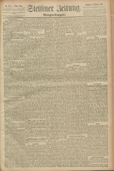 Stettiner Zeitung. 1889, Nr. 350 (6 Oktober) - Morgen-Ausgabe