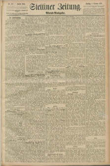 Stettiner Zeitung. 1889, Nr. 352 (8 Oktober) - Abend-Ausgabe
