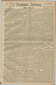 Stettiner Zeitung. 1889, Nr. 355 (11 Oktober) - Morgen-Ausgabe