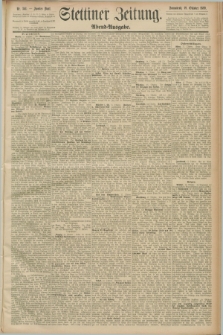 Stettiner Zeitung. 1889, Nr. 363 (19 Oktober) - Abend-Ausgabe