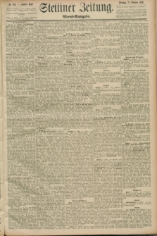 Stettiner Zeitung. 1889, Nr. 366 (22 Oktober) - Abend-Ausgabe