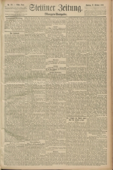 Stettiner Zeitung. 1889, Nr. 371 (27 Oktober) - Morgen-Ausgabe