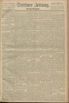 Stettiner Zeitung. 1889, Nr. 373 (29 Oktober) - Morgen-Ausgabe