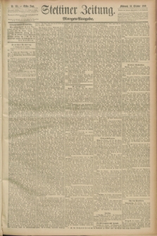 Stettiner Zeitung. 1889, Nr. 374 (30 Oktober) - Morgen-Ausgabe