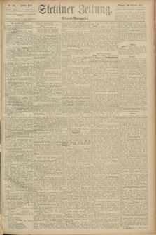Stettiner Zeitung. 1889, Nr. 374 (30 Oktober) - Abend-Ausgabe