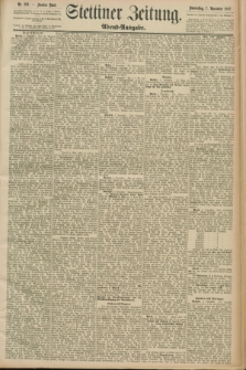Stettiner Zeitung. 1889, Nr. 382 (7 November) - Abend-Ausgabe