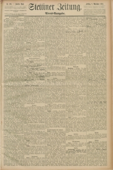 Stettiner Zeitung. 1889, Nr. 383 (8 November) - Abend-Ausgabe