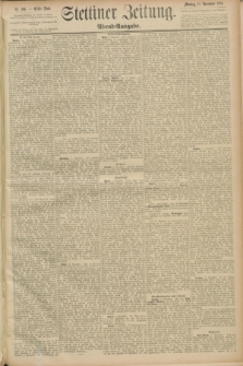 Stettiner Zeitung. 1889, Nr. 386 (11 November) - Abend-Ausgabe