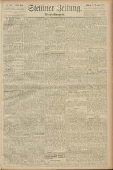 Stettiner Zeitung. 1889, Nr. 393 (18 November) - Abend-Ausgabe