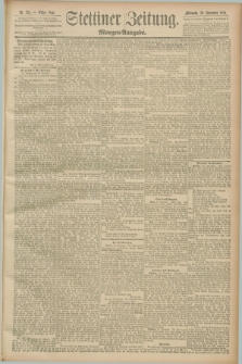 Stettiner Zeitung. 1889, Nr. 395 (20 November) - Morgen-Ausgabe