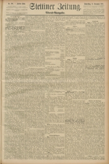 Stettiner Zeitung. 1889, Nr. 396 (21 November) - Abend-Ausgabe