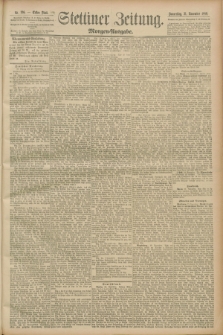 Stettiner Zeitung. 1889, Nr. 396 (21 November) - Morgen-Ausgabe
