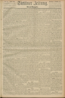 Stettiner Zeitung. 1889, Nr. 403 (28 November) - Abend-Ausgabe
