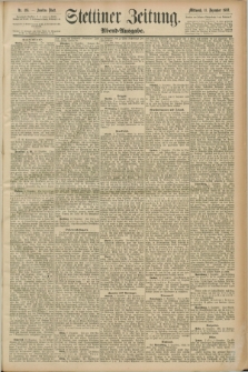 Stettiner Zeitung. 1889, Nr. 416 (11 Dezember) - Abend-Ausgabe