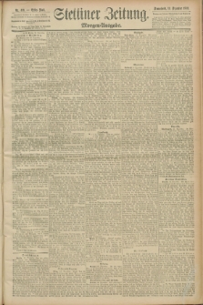 Stettiner Zeitung. 1889, Nr. 419 (14 Dezember) - Morgen-Ausgabe