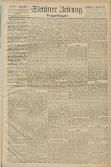 Stettiner Zeitung. 1889, Nr. 432 (28 Dezember) - Morgen-Ausgabe