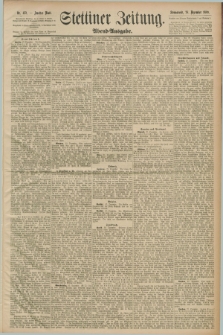 Stettiner Zeitung. 1889, Nr. 432 (28 Dezember) - Abend-Ausgabe