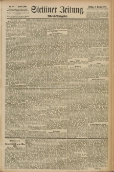 Stettiner Zeitung. 1889, Nr. 435 (31 Dezember) - Abend-Ausgabe