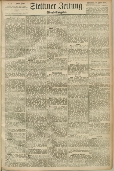 Stettiner Zeitung. 1890, Nr. 42 (25 Januar) - Abend-Ausgabe