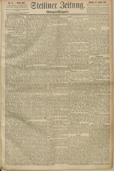 Stettiner Zeitung. 1890, Nr. 43 (26 Januar) - Morgen-Ausgabe