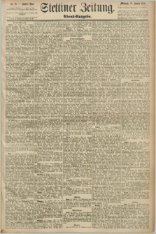Stettiner Zeitung. 1890, Nr. 48 (29 Januar) - Abend-Ausgabe
