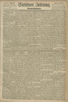 Stettiner Zeitung. 1890, Nr. 317 (11 Juli) - Morgen-Ausgabe