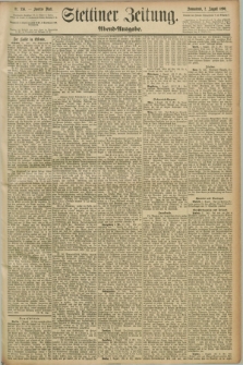Stettiner Zeitung. 1890, Nr. 356 (2 August) - Abend-Ausgabe