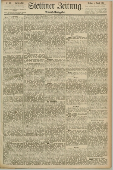 Stettiner Zeitung. 1890, Nr. 360 (5 August) - Abend-Ausgabe
