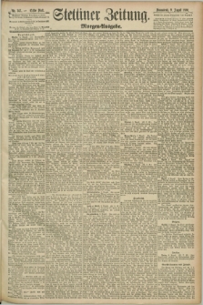 Stettiner Zeitung. 1890, Nr. 367 (9 August) - Morgen-Ausgabe