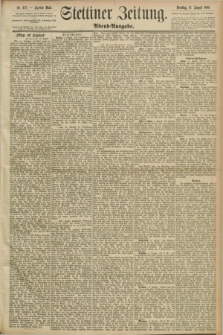 Stettiner Zeitung. 1890, Nr. 372 (12 August) - Abend-Ausgabe