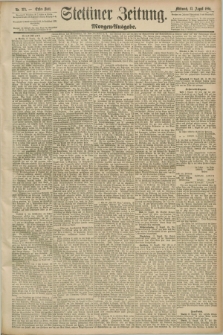 Stettiner Zeitung. 1890, Nr. 373 (13 August) - Morgen-Ausgabe
