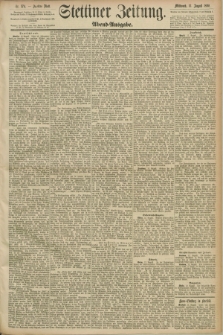 Stettiner Zeitung. 1890, Nr. 374 (13 August) - Abend-Ausgabe