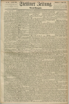 Stettiner Zeitung. 1890, Nr. 380 (16 August) - Abend-Ausgabe