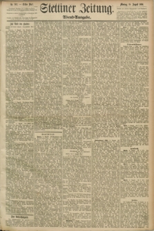Stettiner Zeitung. 1890, Nr. 382 (18 August) - Abend-Ausgabe
