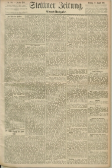 Stettiner Zeitung. 1890, Nr. 384 (19 August) - Abend-Ausgabe