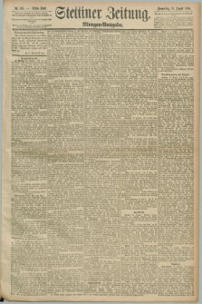 Stettiner Zeitung. 1890, Nr. 387 (21 August) - Morgen-Ausgabe