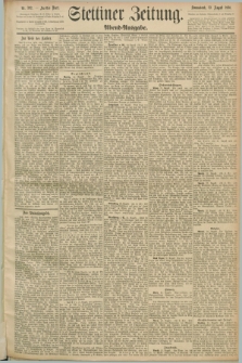 Stettiner Zeitung. 1890, Nr. 392 (23 August) - Abend-Ausgabe