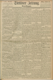 Stettiner Zeitung. 1890, Nr. 406 (1 September) - Abend-Ausgabe