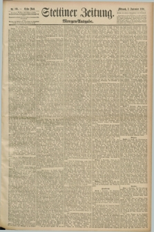 Stettiner Zeitung. 1890, Nr. 409 (3 September) - Morgen-Ausgabe